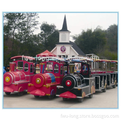 Fwulong 48V 3KW Amusement Rides Road Train For Sale
